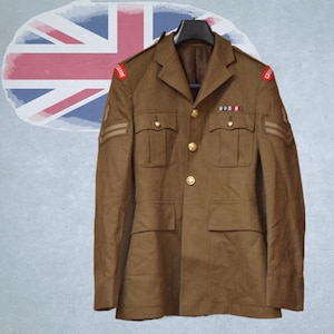 Original Vintage British Army No. 2 Service Dress Jacket – Grenadier Guards, Lance Sergeant / Corporal, military surplus