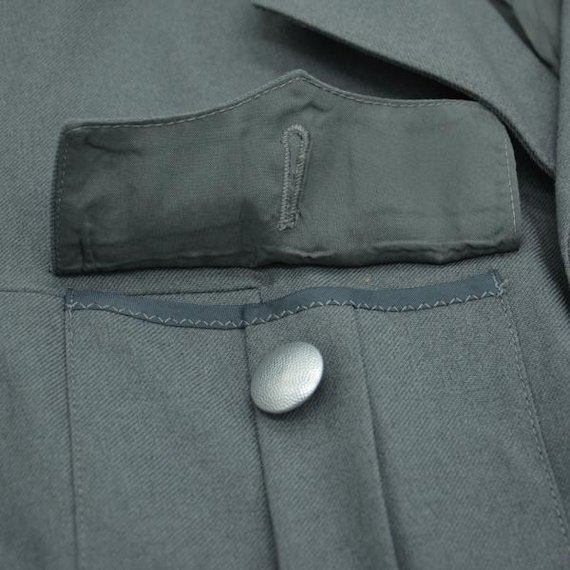 Veste Militaire De Parade Allemande Vintage - Couleur Grise/verte - Taille Regular - Occasion TB