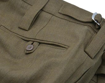 British Army Barrack Dress Trousers | Vintage Military Wool Pants