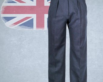 Vintage RAF Royal Air Force Trousers | No. 1 Dress Uniform Blue