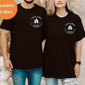 Custom Business Logo Shirt, Personalized Company Shirt, Comfort Colors® Logo Tee, Custom Design & Brand Logo T-Shirt for Team or Business