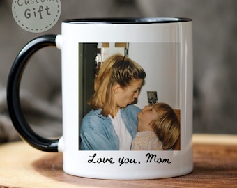 Custom Photo Mug Mom Grandma, Gift from Daughter, Custom Mug Gift for Grandma, Mothers Day Gift Photo Mug for Grandpa, Mug with Picture