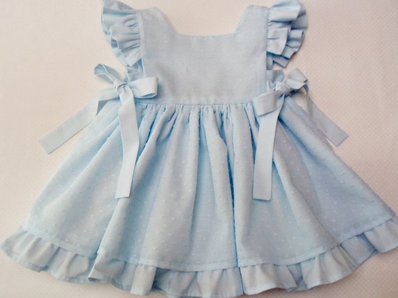 baby blue pinafore dress