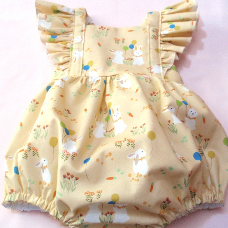 Baby Yellow Romper - Etsy