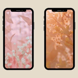 Fondo de pantalla para teléfono, flores, pantalla de bloqueo, botánico, acuarela, protector de pantalla para smartphone, floral, estético, pantalla de inicio, iPhone, Android