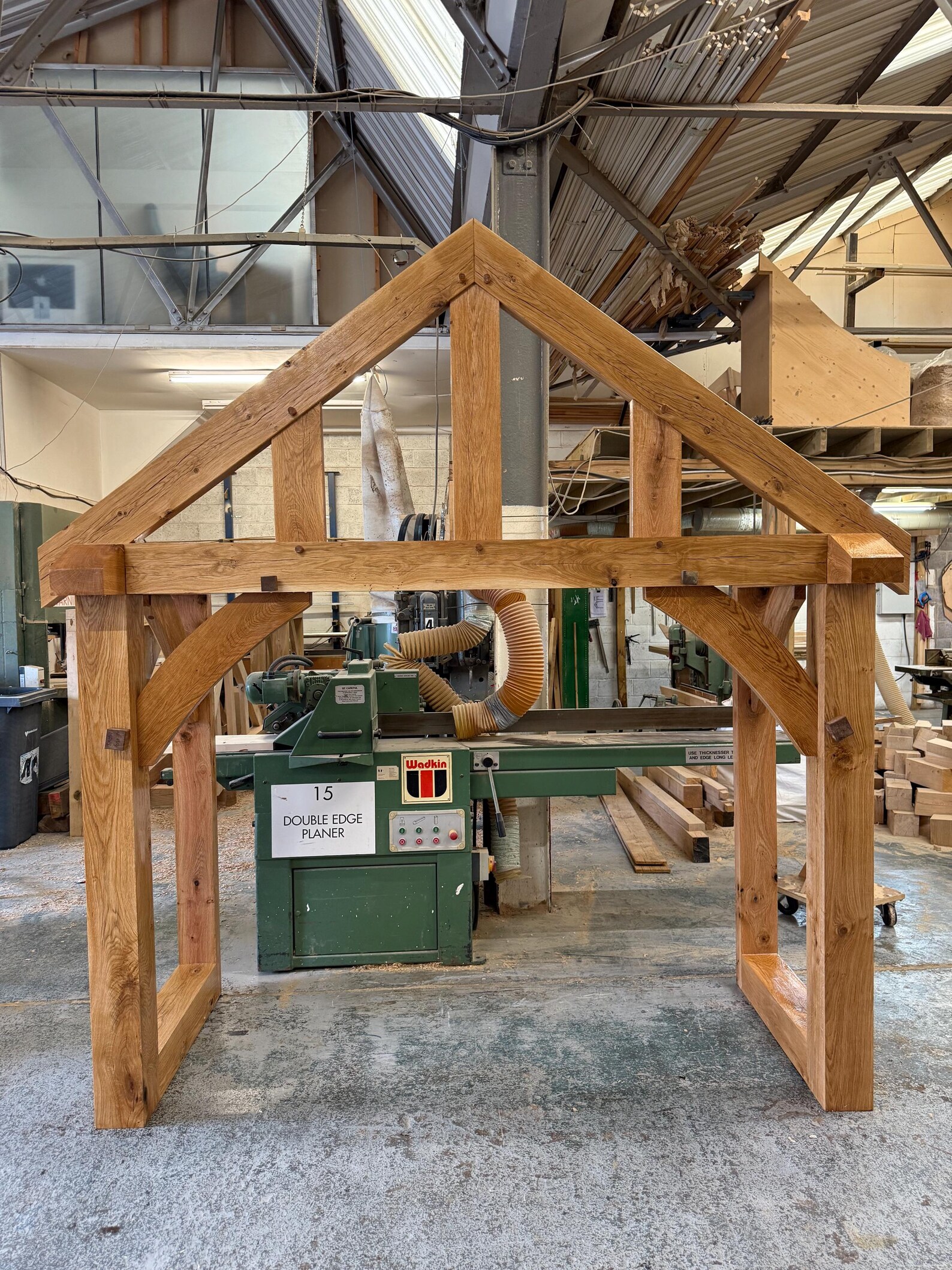 Solid Green Oak Porch | Handcrafted Timber Frame Kit | UK Joinery - Etsy UK