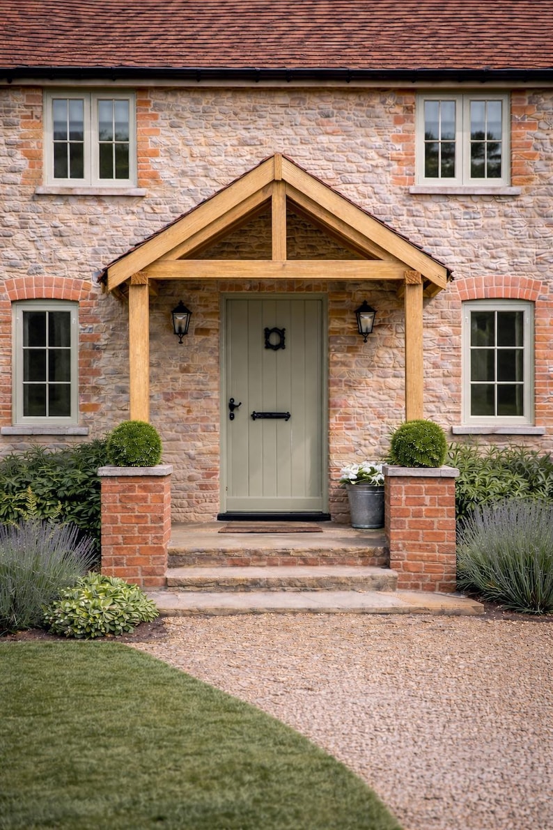 Oak Porch - the Grove – Bespoke Solid Oak Porch Kit | Handcrafted UK ...