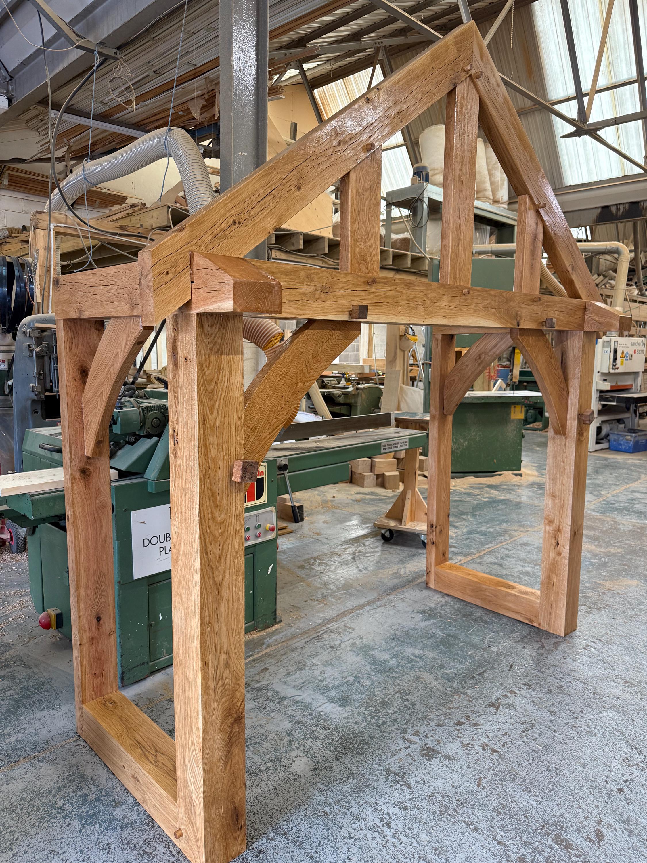 Solid Green Oak Porch | Handcrafted Timber Frame Kit | UK Joinery - Etsy UK