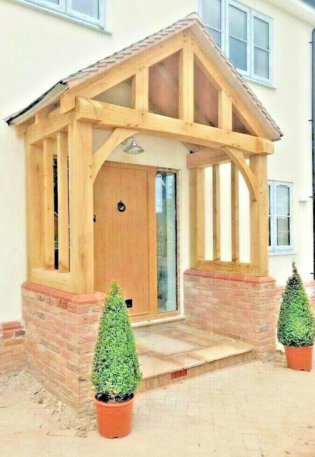 Broadway Oak Porch - Handmade Oak Porch: 'the Broadway' Solid Oak ...
