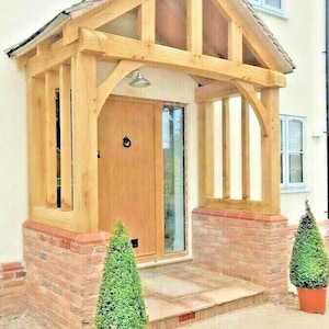 Handmade Green Oak Timber Frame Porch Kit - 'the Broadway' - Etsy UK