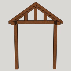 Handmade Solid Oak Porch Frame Semi Built Kit - Cottage Style Door ...