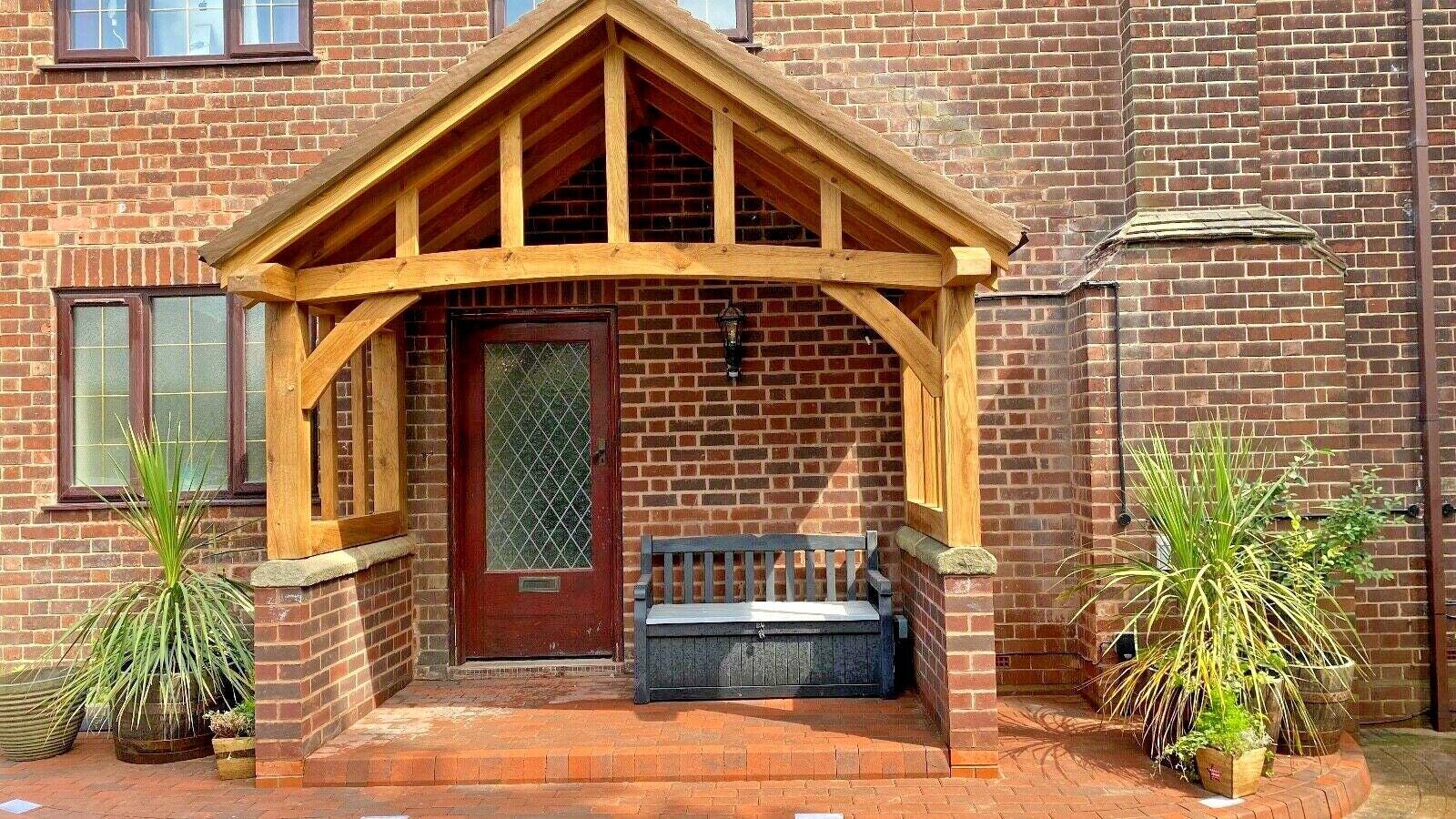 Handmade Oak Porch - 'the Stroud' Model - 900mm Depth - Etsy UK
