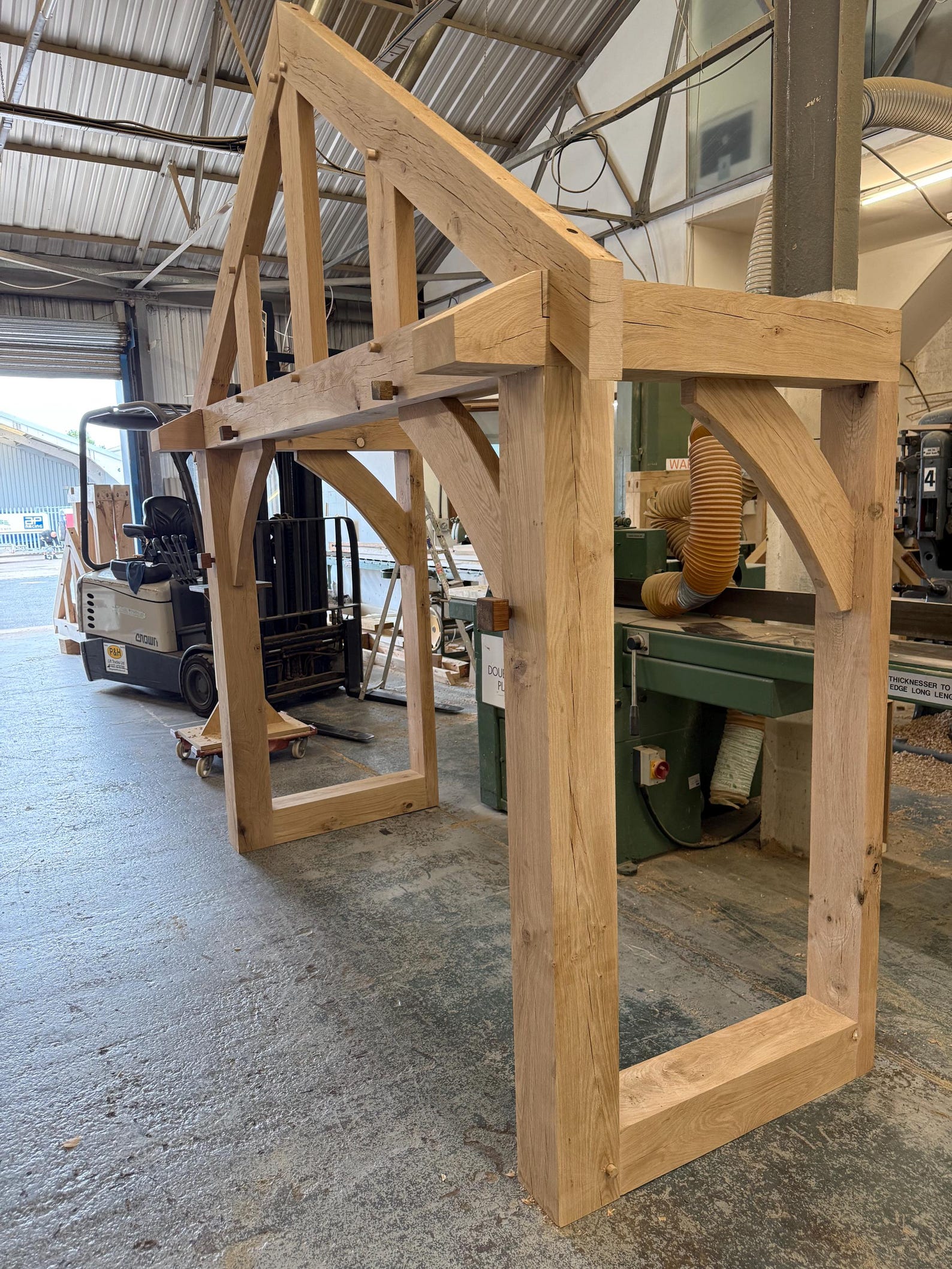Solid Green Oak Porch | Handcrafted Timber Frame Kit | UK Joinery - Etsy UK
