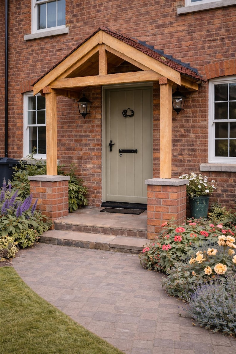 The Grove – Bespoke Solid Oak Porch Kit | Handcrafted UK | Traditional ...