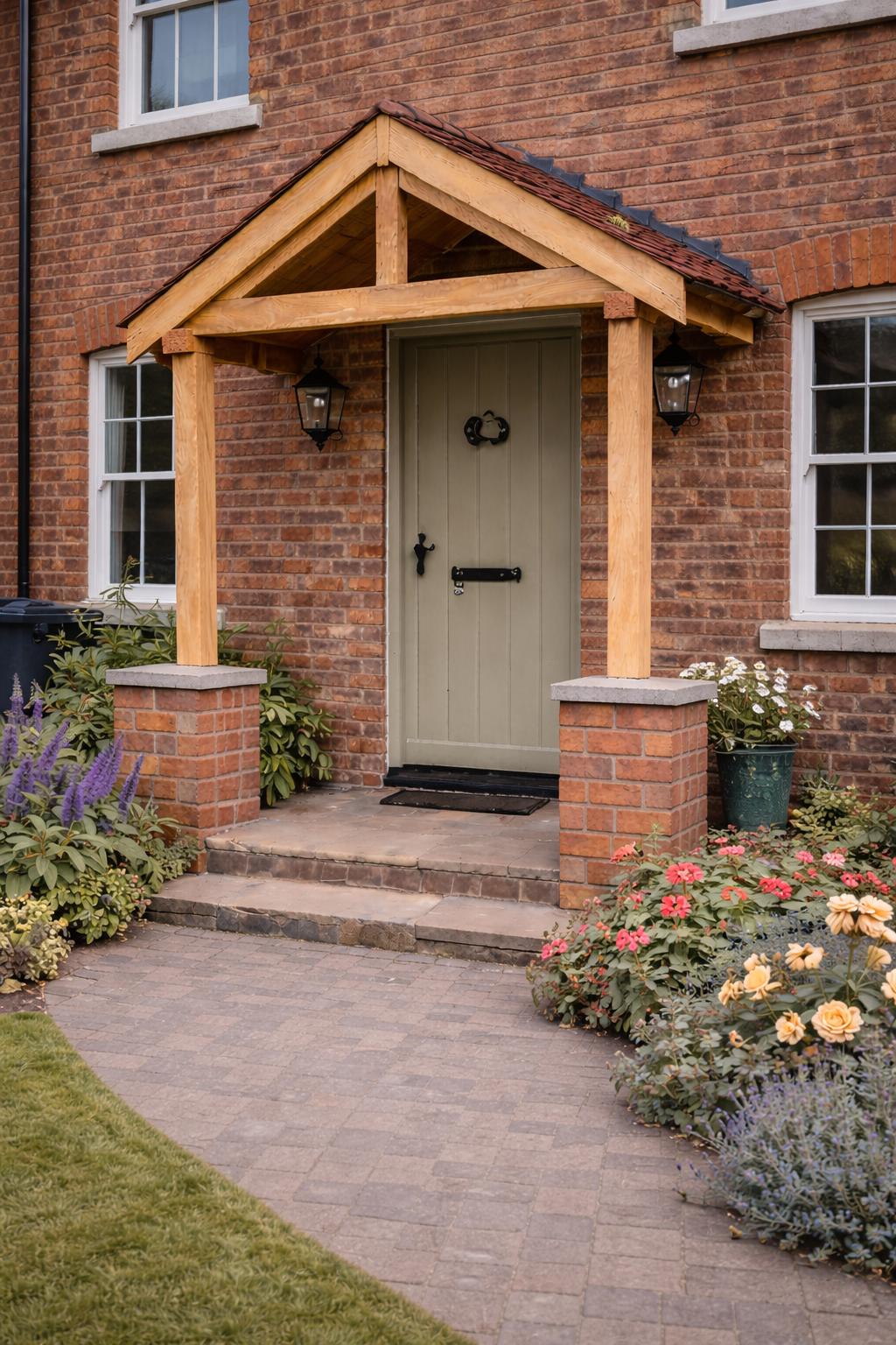 Oak Porch - the Grove – Bespoke Solid Oak Porch Kit | Handcrafted UK ...