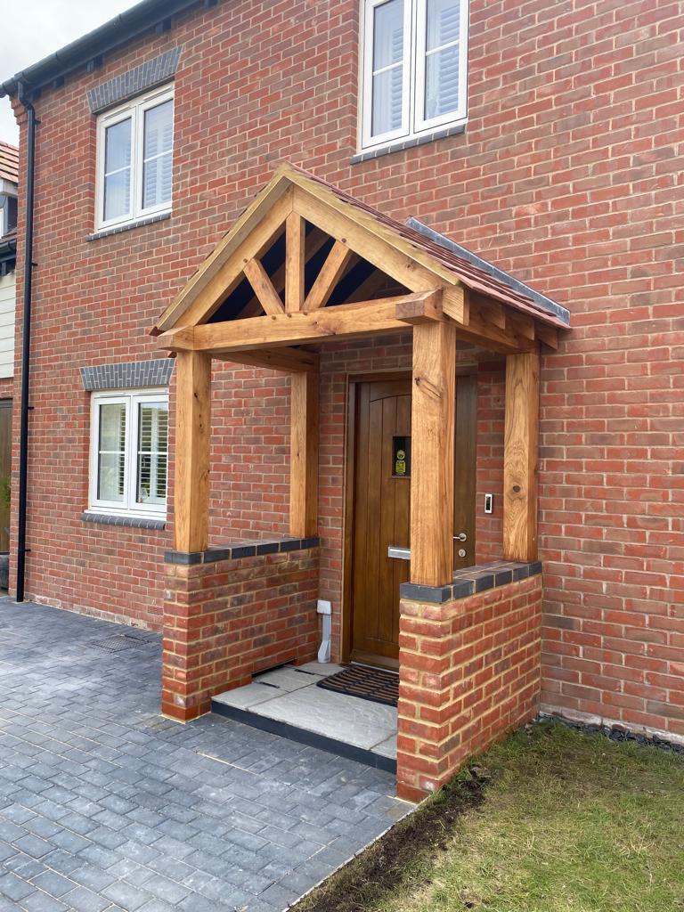 Handcrafted Solid Oak Porch Frame Kit - THE TELFORD - Easy DIY Build ...