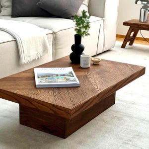 Couchtisch Antikes Parkett 120 Jahre alt, Coffee Table Japandi, Eiche Holz Massiv, Table Basse, Quadratisch, Rechteckig, Antique Oak Parquet