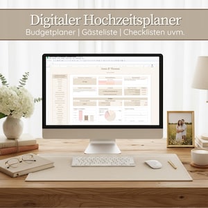 Digital Wedding Planner (Google Sheets) | Wedding Budget Checklist, Guest List & Seating Plan | Instant Download