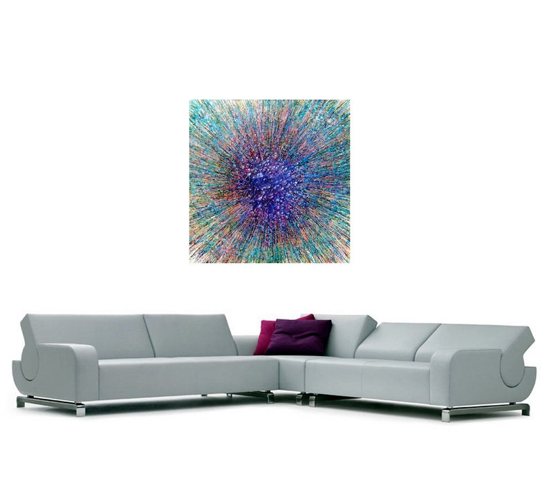 Very large modern wall art 48 x 48 Etsy