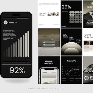 Plantillas de Redes Sociales para Negocios en Canva Modernas | Instagram para Startups Tech, Social Media Managers y Business Coaches