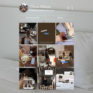 100 Aesthetic Instagram Templates Canva | Neutral Lifestyle & Coffee Content | Pinterest Style Social Media Posts |  Daily Vlog Templates