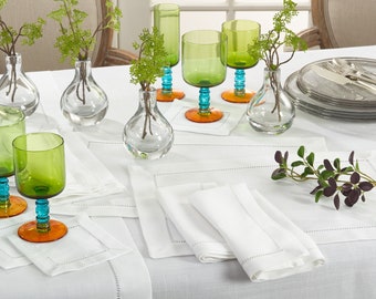 Tablecloths in 8 Colors, and 9 Sizes, Monogrammed Large Tablecloths, Party Tablecloths, 8 Colors, No Iron Tablecloths