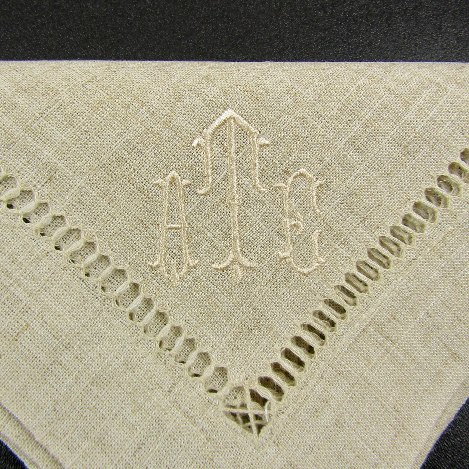 Monogrammed Linen Napkins No Iron Linen Napkins Monogrammed Etsy