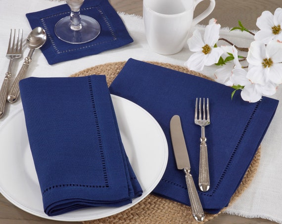 Monogrammed No Iron Linen Napkins, Beautiful Easy Care Napkins That You Can  Customize With Your Choice of Thread Color, a Great Gift 