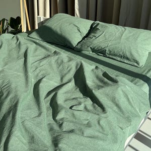 Sábanas de algodón ecológicas - Sábanas de material natural, Sábana ajustable, Sábanas orgánicas de alta calidad, Idea de regalo para novio
