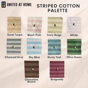 a collection of fabric swatches in various colors and patterns, arranged in a grid format.