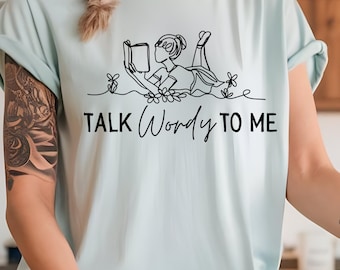 Camiseta de amante de los libros, camiseta de libros, camiseta de colores cómodos, regalos para clubes de lectura, camiseta de libros de moda, camiseta de humor para adultos, camisetas con arte lineal