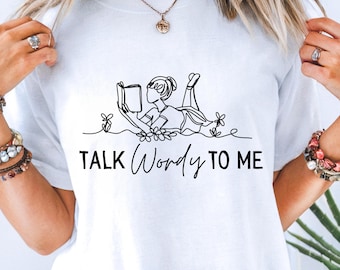 Camiseta de amante de los libros, camiseta de libros, camiseta de colores cómodos, regalos para clubes de lectura, camiseta de libros de moda, camiseta de humor para adultos, camisetas con arte lineal