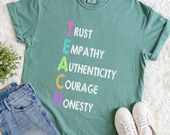 Inspirational Teacher Shirt,  Gift for Educator, Back to School Teacher T-Shirt, Motivational Shirts, teacher t-shirt, 1st Day of School Tee