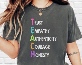 Inspirational Teacher Shirt,  Gift for Educator, Back to School Teacher T-Shirt, Motivational Shirts, teacher t-shirt, 1st Day of School Tee