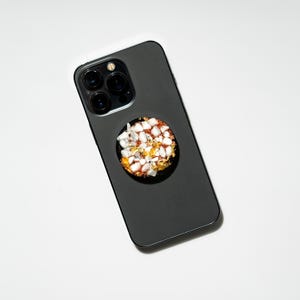 Howlite Orgonite EMF Phone Protector – Crystal Energy Shield with Gold, Copper, Black Tourmaline for Grounding & Clarity