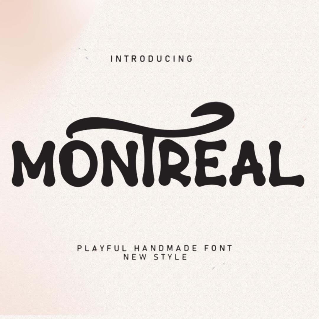 Montreal Cursive Montreal Font,handwritten Script Font, Cricut Fonts, Procreate Font ...
