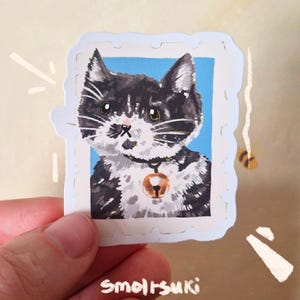 Pegatina con forma de gato