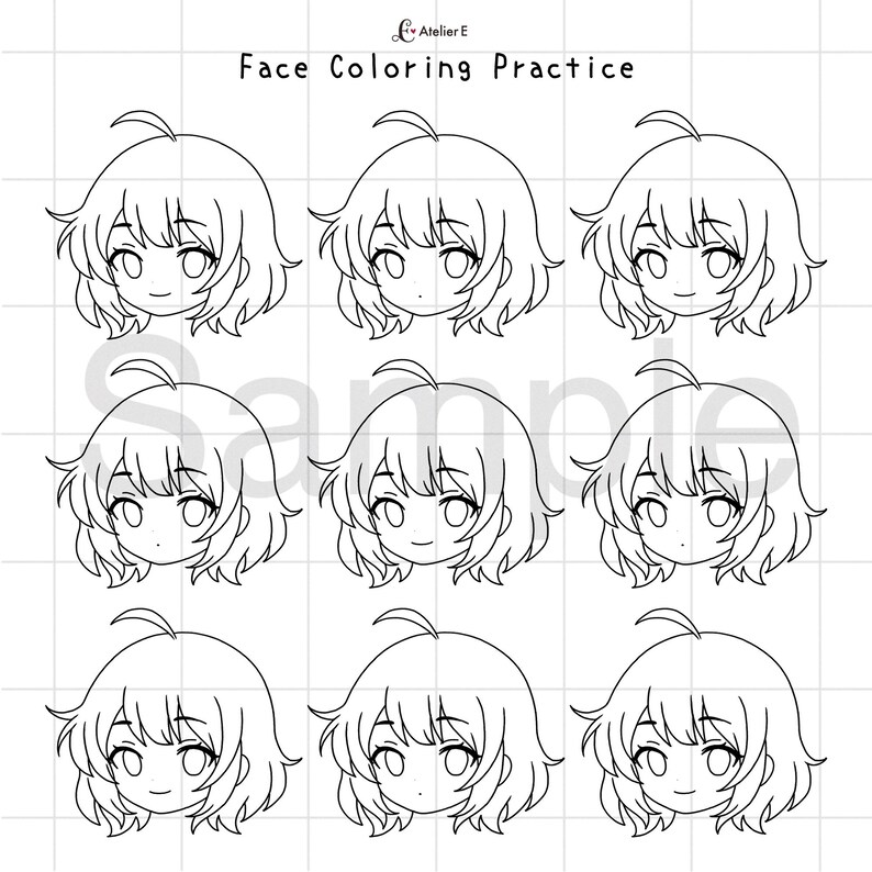 Coloring Practice Sheets Digital Download PDF - Etsy