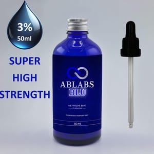6 Flaconi AbLabs Blu Di Metilene 3% 30ml Grado USP Made In UK - 2
