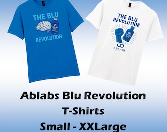 THE BLU REVOLUTION T-Shirt • Ablabs Blu Methylene Blue Tee • Brain Design • Wellness Graphic Shirt • Unisex Fit