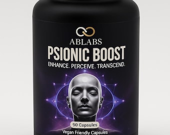 Psionic Boost • Ablabs Custom Formula • Enhance-Perceive-Transcend • Made In UK • Nootropic • Vegan Capsules