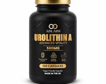 ABLABS Urolithin A 500mg Vegan Capsules • Advanced Vitality • Mitochondrial Support • Made in UK