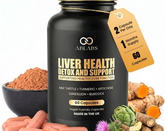 Liver Health - Detox & Support Capsules • High-Strength • ABLABS • Made in UK • Vegan Capsules