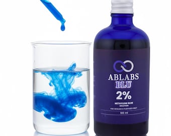 USP Grade 2% Methylene Blue Solution (includes dropper) , Multi-listing, UK Manufacturer.