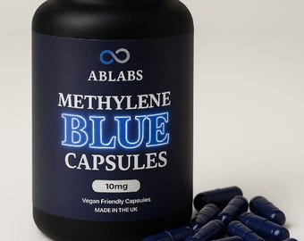 Cápsulas de azul de metileno de 10 mg | ABLABS Ultra Alta Pureza | Nootrópico de Grado USP
