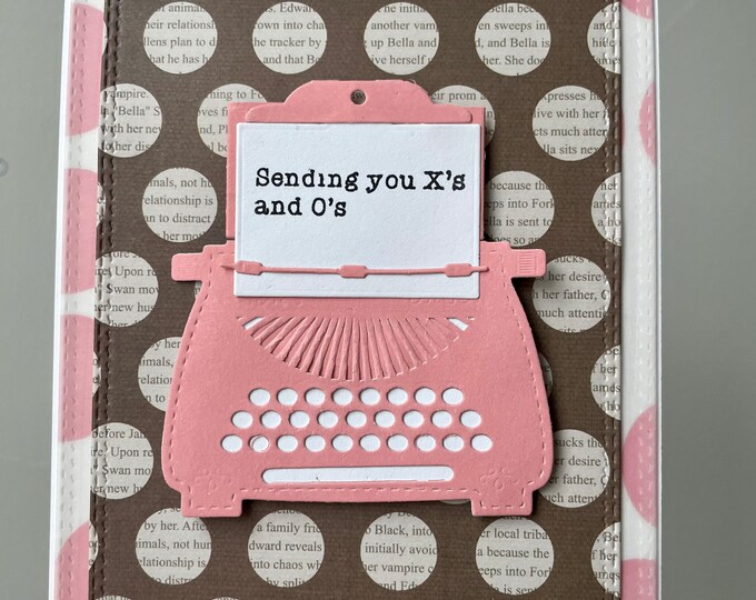 Love Letters - sending you love typewriter Card