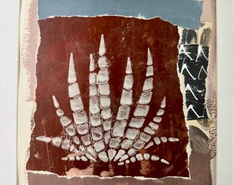 Embrace the Beauty of the Desert with Desert Memories #1 – A Unique Mixed Media Art Piece!