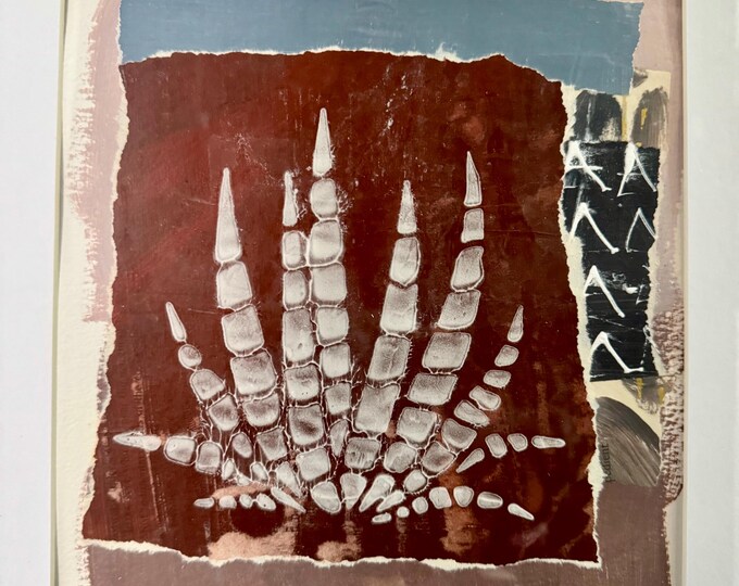 Embrace the Beauty of the Desert with Desert Memories #1 – A Unique Mixed Media Art Piece!