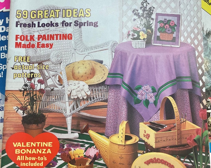 Vintage 80's Crafts Magazines – Set of 3 DIY Treasures for Arts & Crafts Enthusiasts