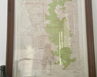 Death Valley National Monument, the Mojave desert, and Telescope Peak, California Historical 1950's topographic map